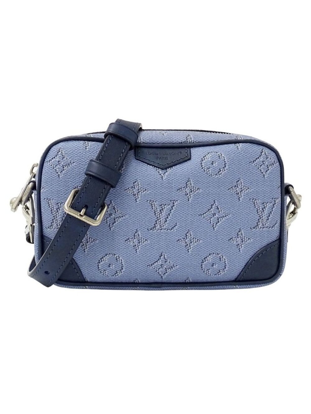 Louis Vuitton Monogram Heritage Shoulder Bag Trocadero Wearable Wallet Blue